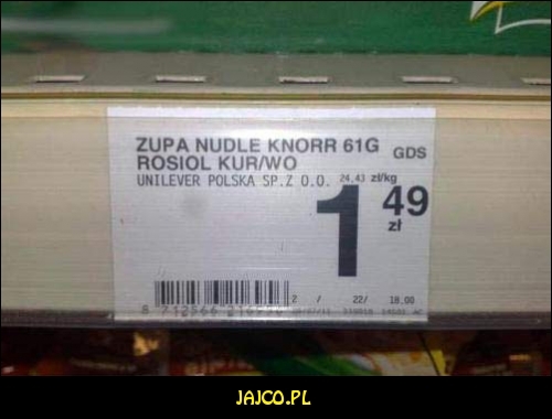 Zupa nudle knorr


