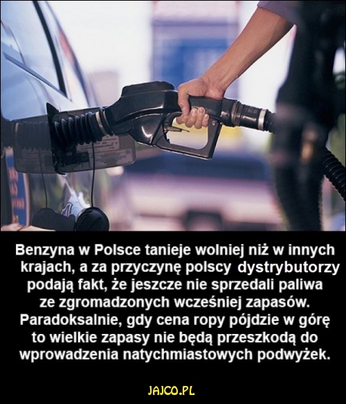 Cena paliwa w Polsce


