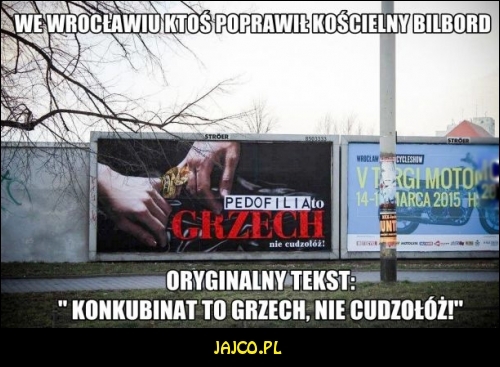 Kościelny billboard we Wrocławiu



