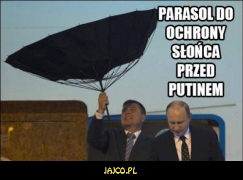 Parasol do ochrony słońca przed Putinem


